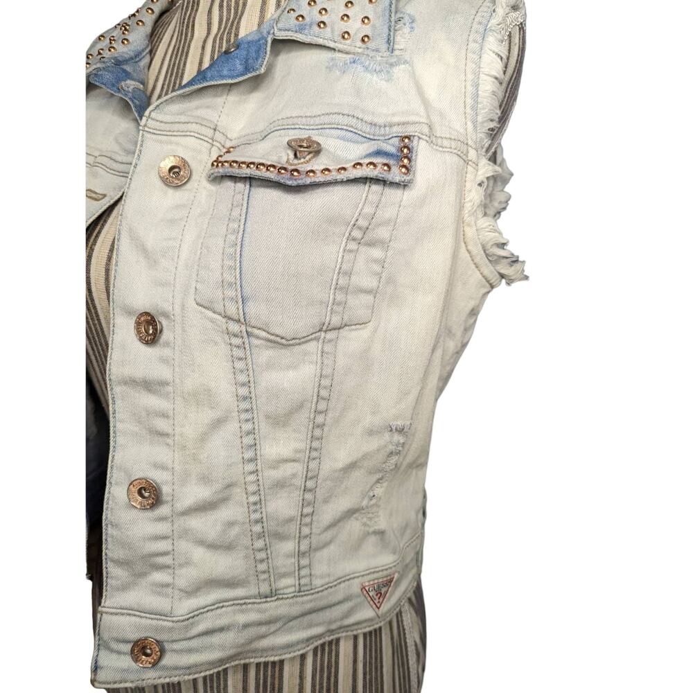 Vintage Guess denim vest size S - Picture 5 of 5